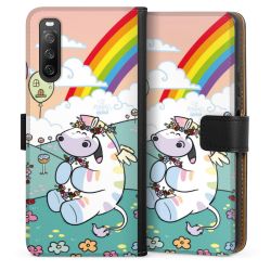 Sideflip mit langer Lasche schwarz