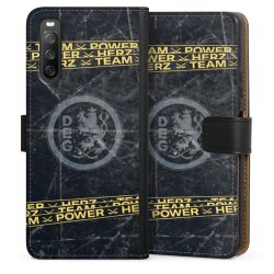 Sideflip mit langer Lasche schwarz