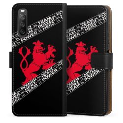 Sideflip mit langer Lasche schwarz