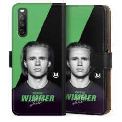 Sideflip mit langer Lasche schwarz