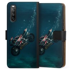 Sideflip mit langer Lasche schwarz