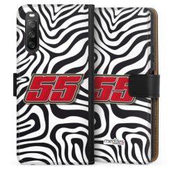 Sideflip mit langer Lasche schwarz