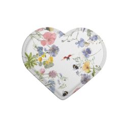 Bunte Frühlingsblumen und Bienen