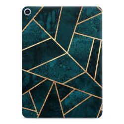 Imprimé or pierre sarcelle profond