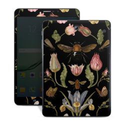 Fleurs Sauvages et Abeilles Fond Noir