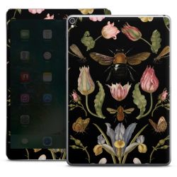 Fleurs Sauvages et Abeilles Fond Noir