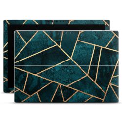 Imprimé or pierre sarcelle profond