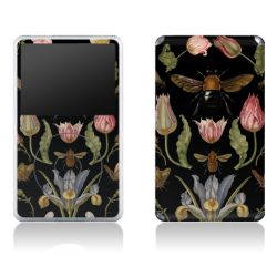 Fleurs Sauvages et Abeilles Fond Noir