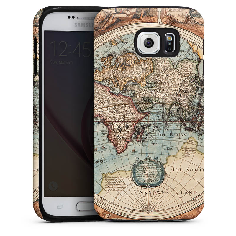 Mappa del mondo vintage