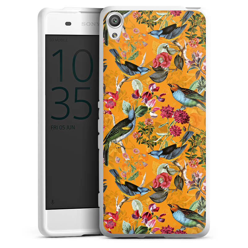 Vogels Bloemen Behang