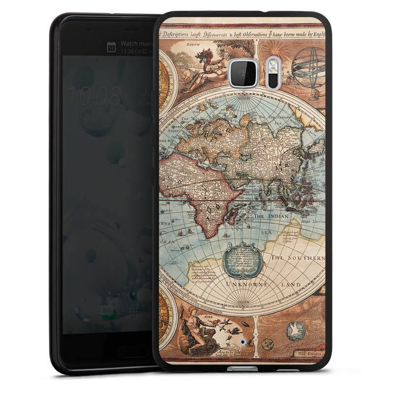 Mappa del mondo vintage