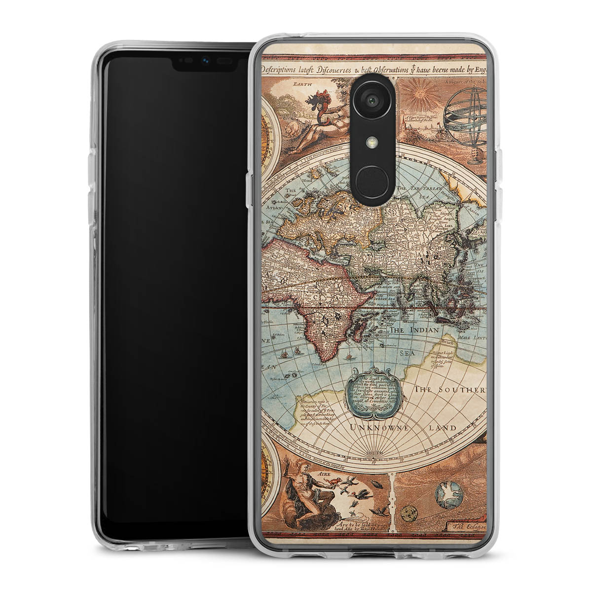 Mappa del mondo vintage