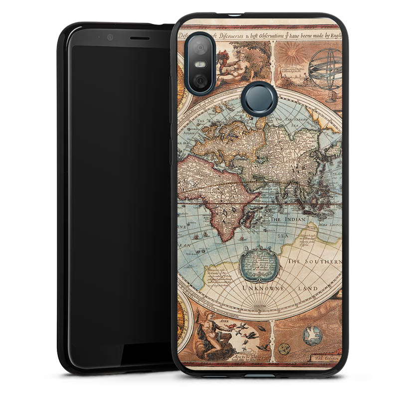 Mappa del mondo vintage