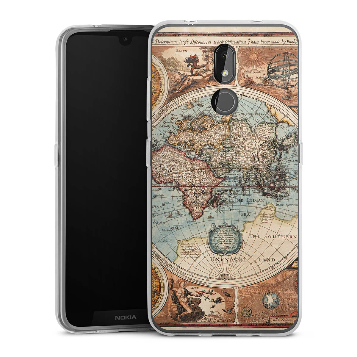 Mappa del mondo vintage
