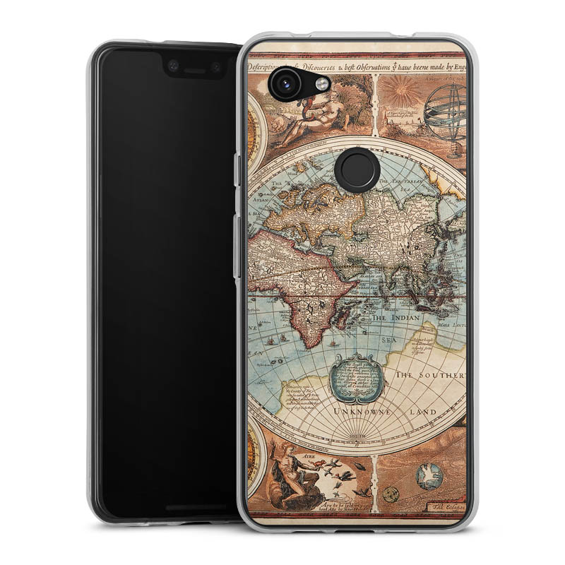 Mappa del mondo vintage