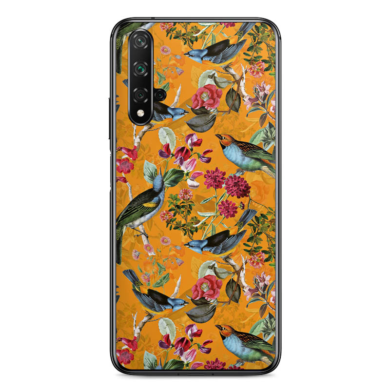 Vogels Bloemen Behang