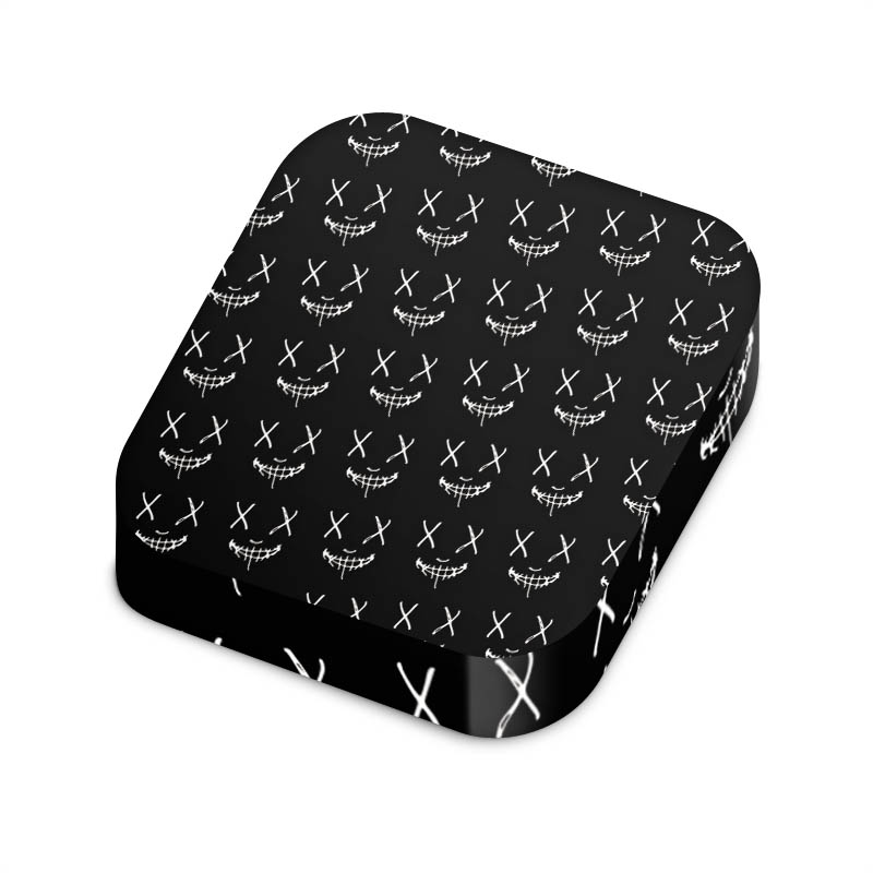 Maskenmuster Schwarz