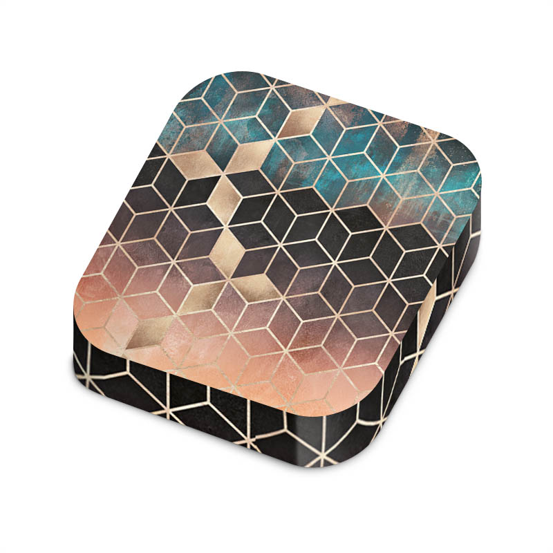 Ombre Traum Würfel Gold Druck