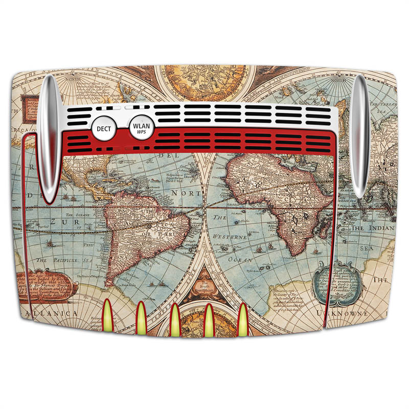 Mappa del mondo vintage