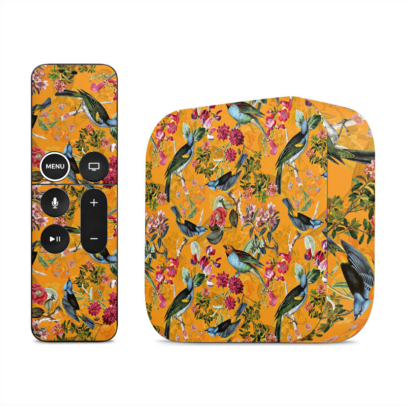  Sfondo di fiori di uccelli