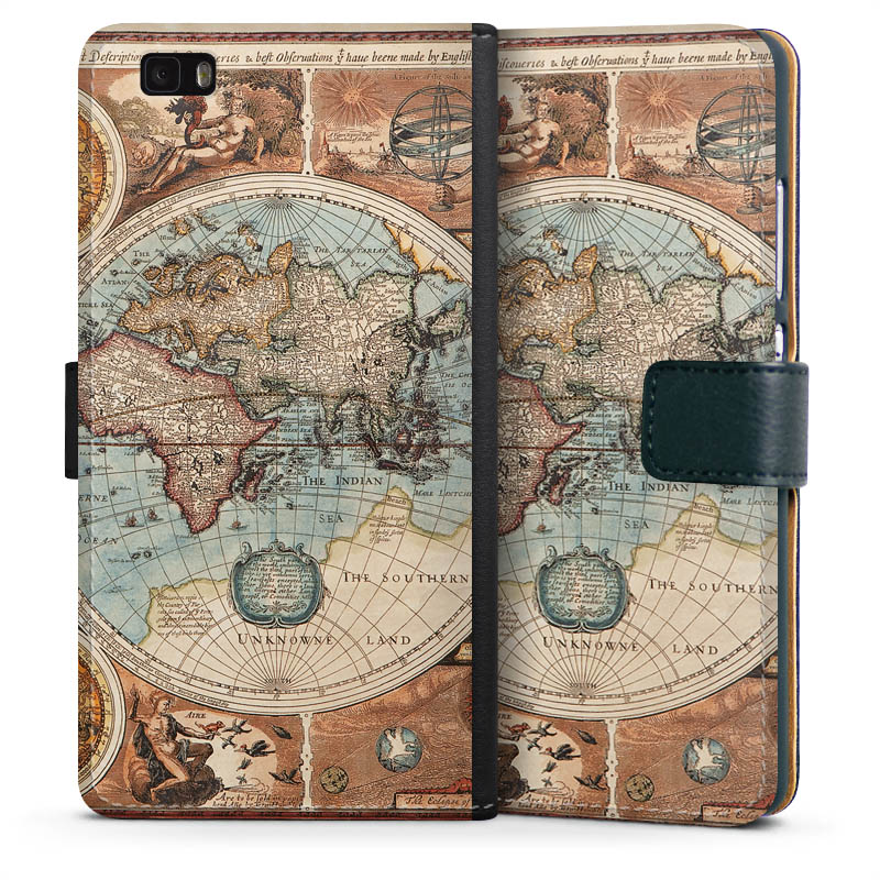 Mappa del mondo vintage