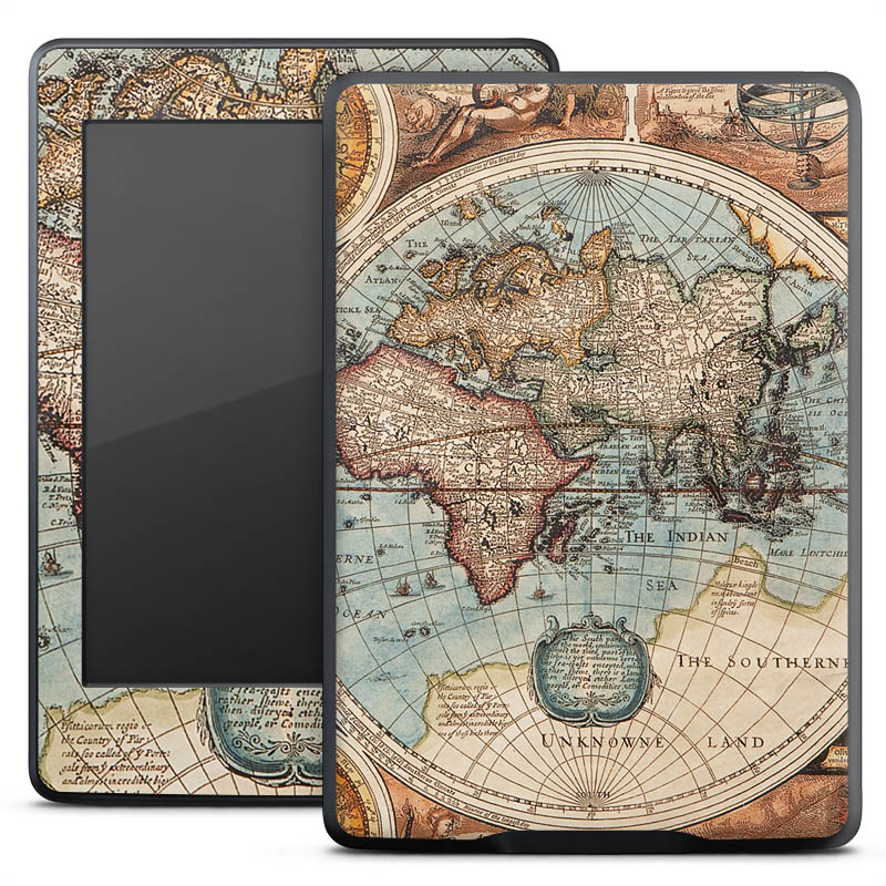 Mappa del mondo vintage