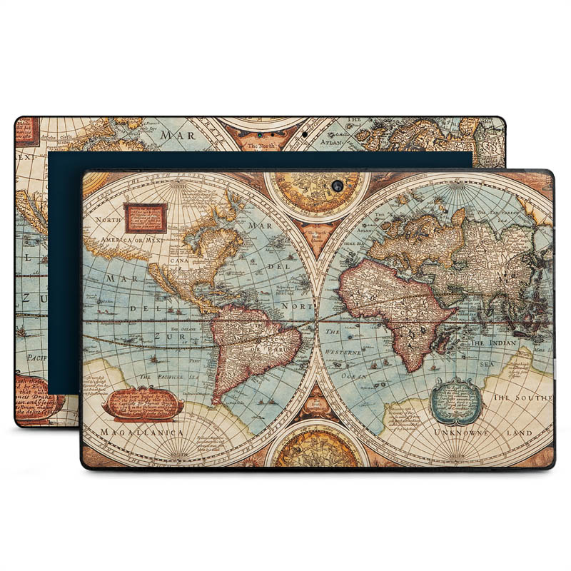 Mappa del mondo vintage