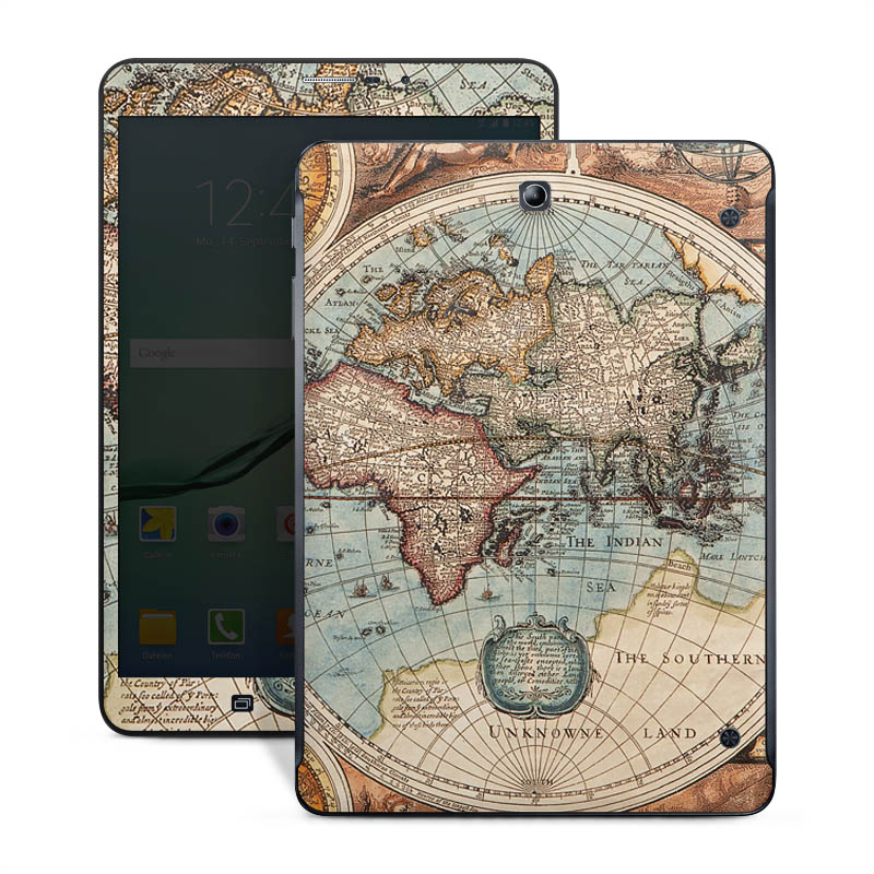 Mappa del mondo vintage