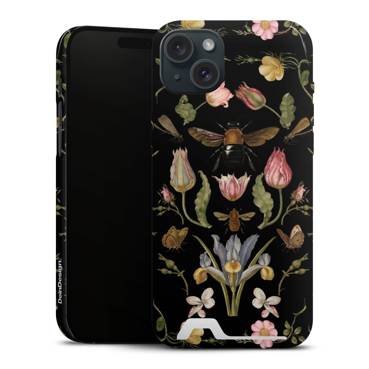 Wildblumen und Biene Schwarz