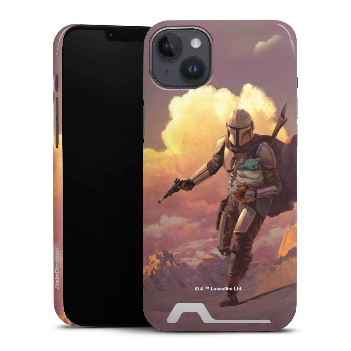 Der Mandalorianer und Grogu Sonnenguntergang Wolken