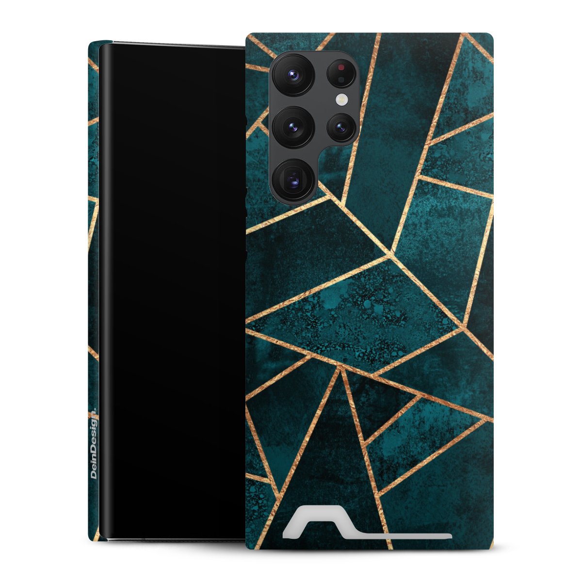 Imprimé or pierre sarcelle profond