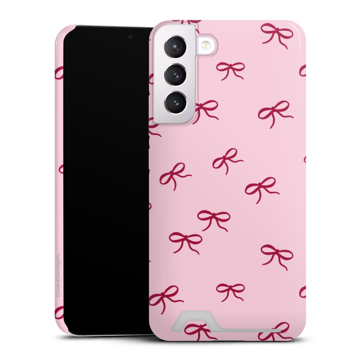 Schleifen Muster Rot Pink