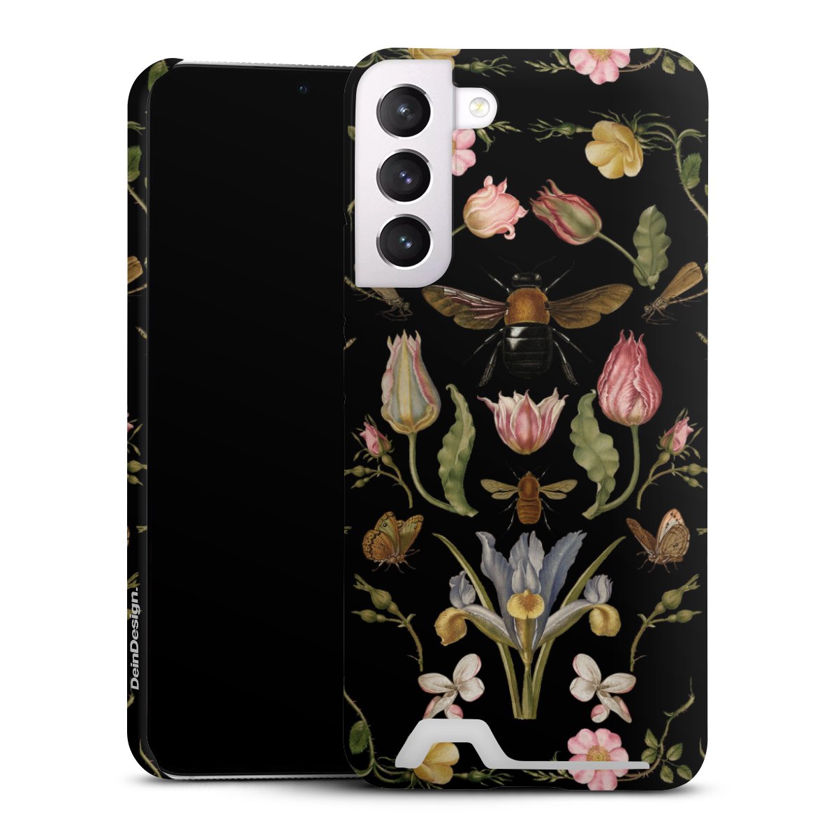 Fiori di campo e api nere