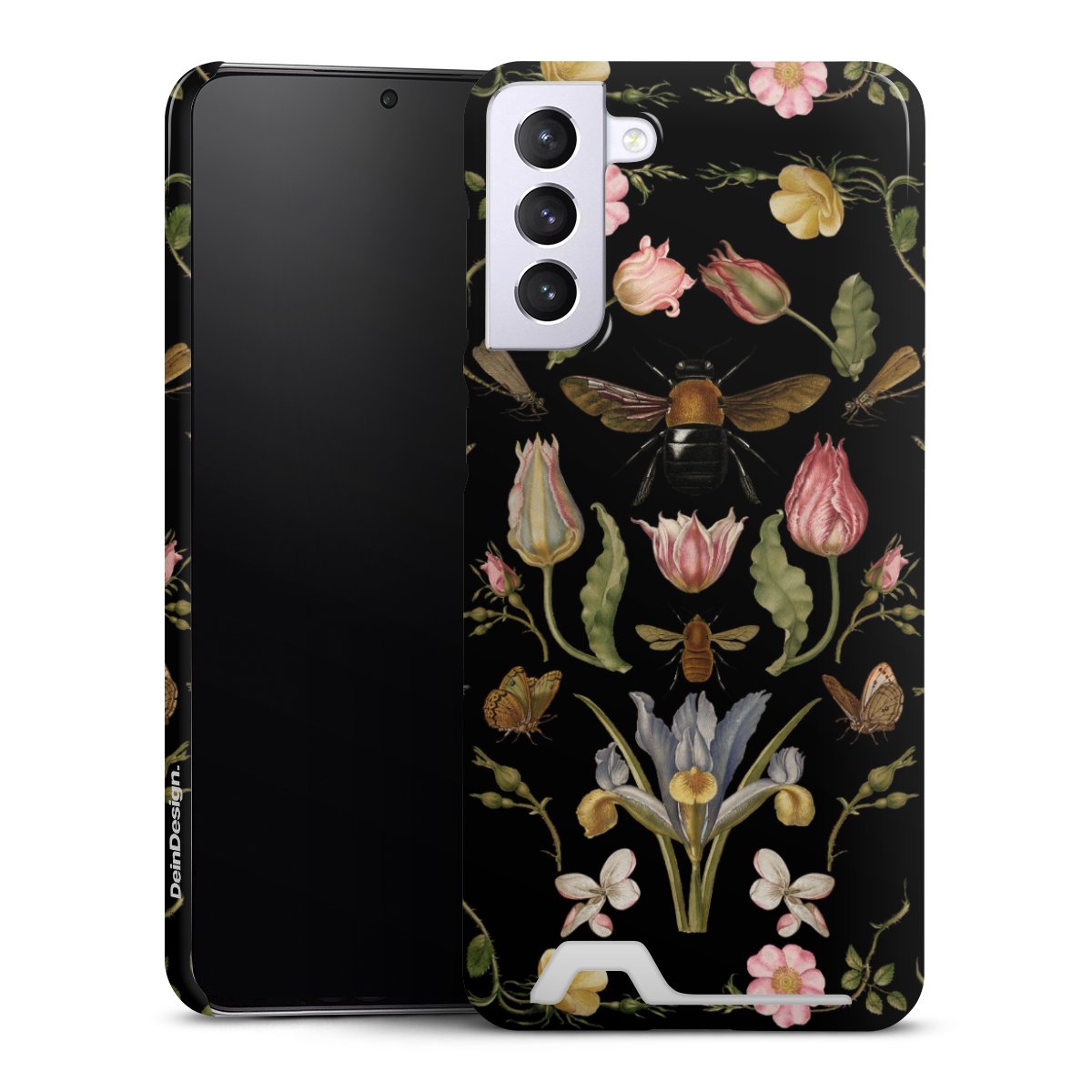 Wildblumen und Biene Schwarz