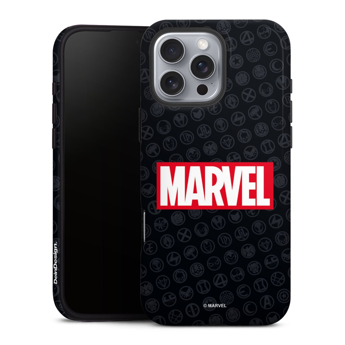 Marvel Logo Black Red 