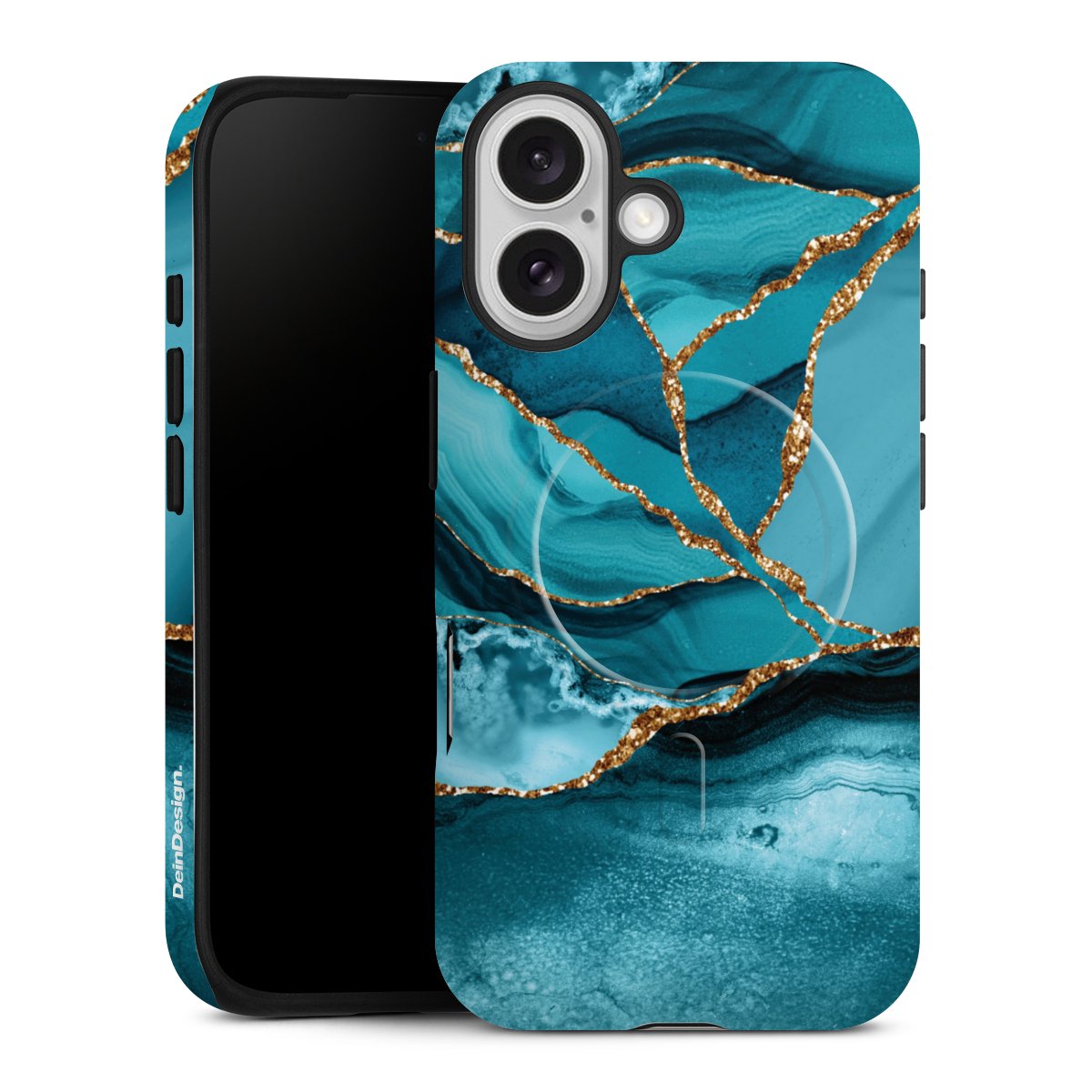 Eisblaue Marmor Landschaft