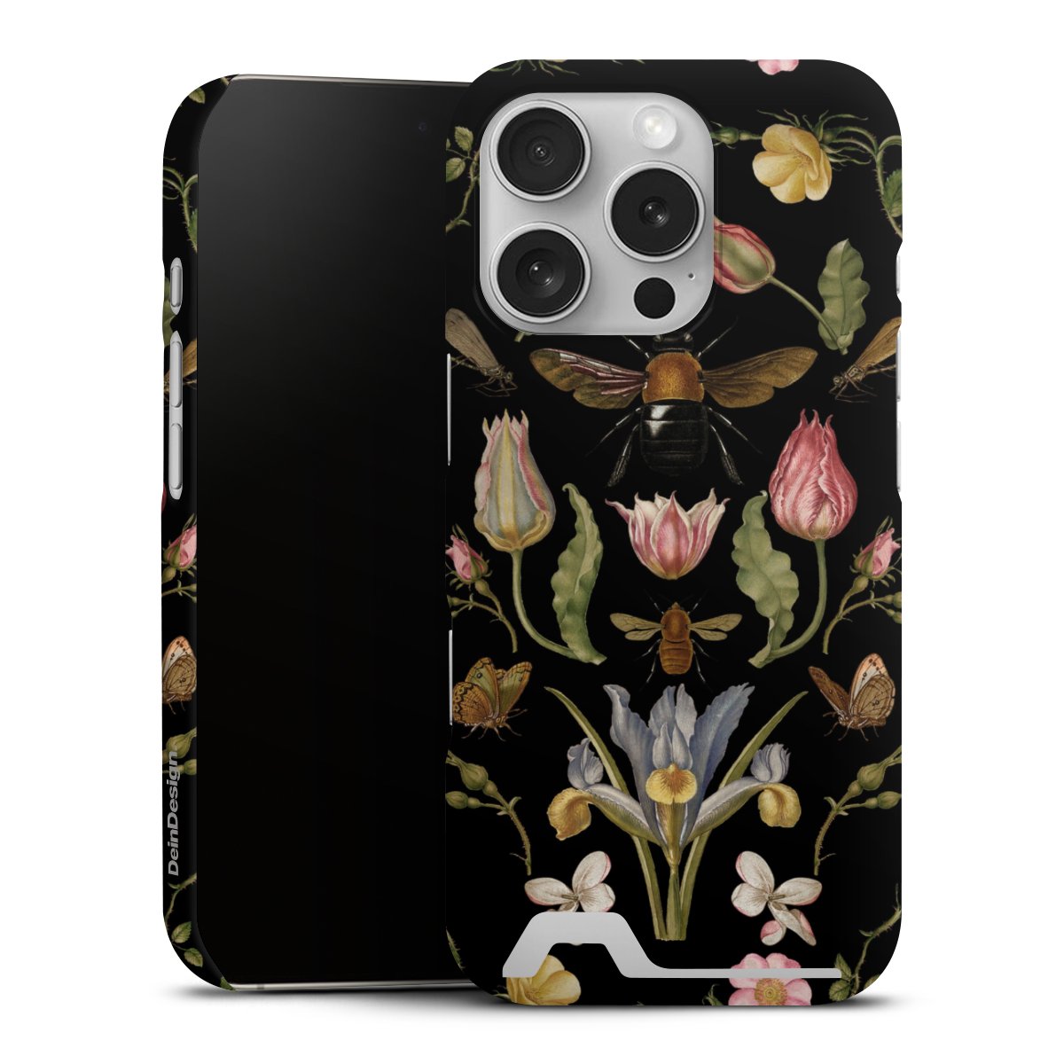 Wildblumen und Biene Schwarz