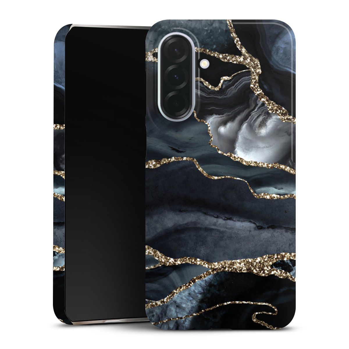 Aspetto glitter oro marmo scuro