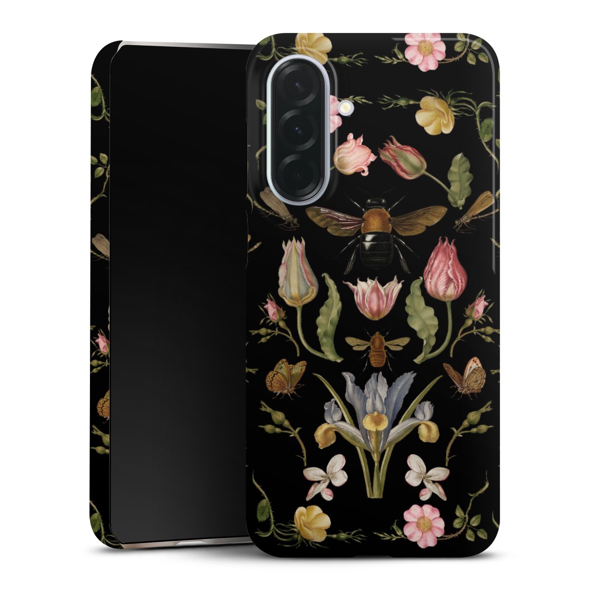 Fiori di campo e api nere