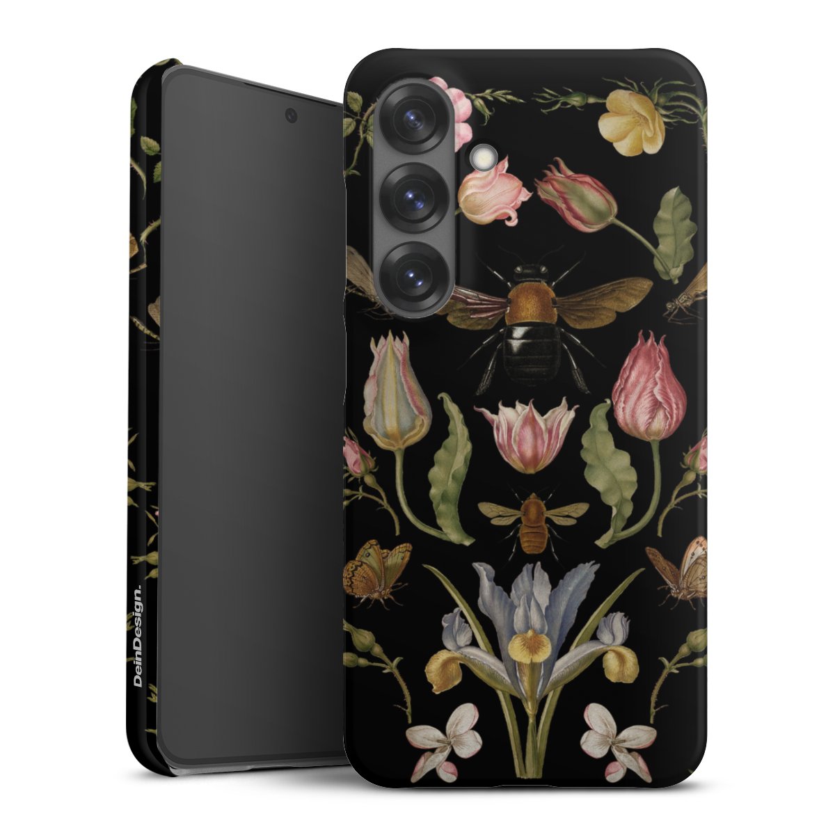 Wildblumen und Biene Schwarz