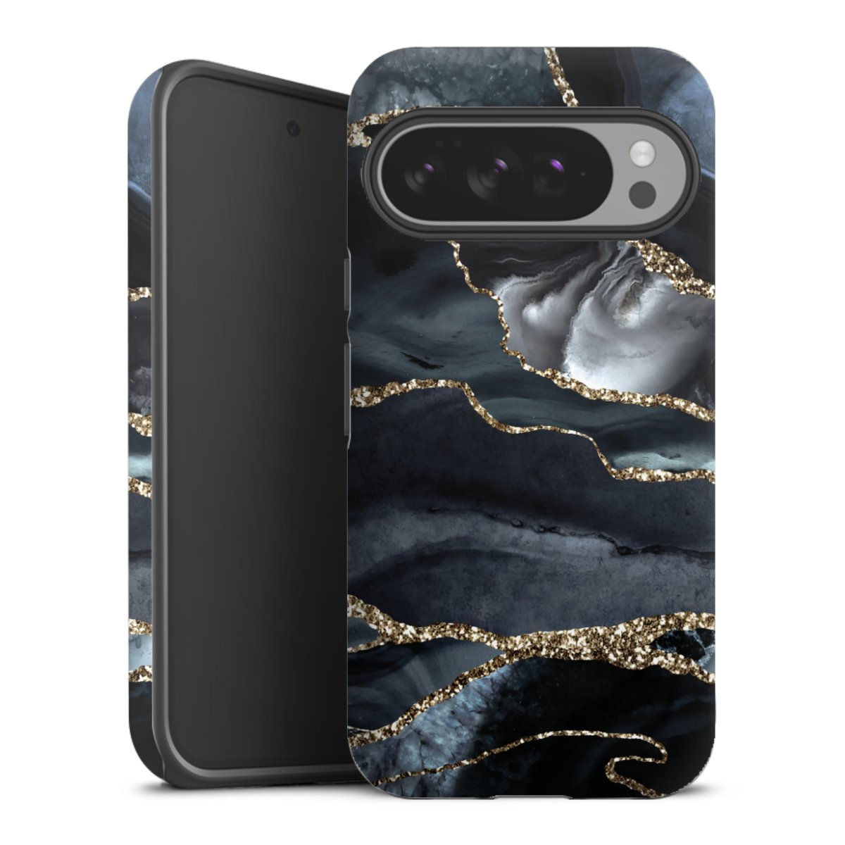 Or marbré foncé Aspect pailleté