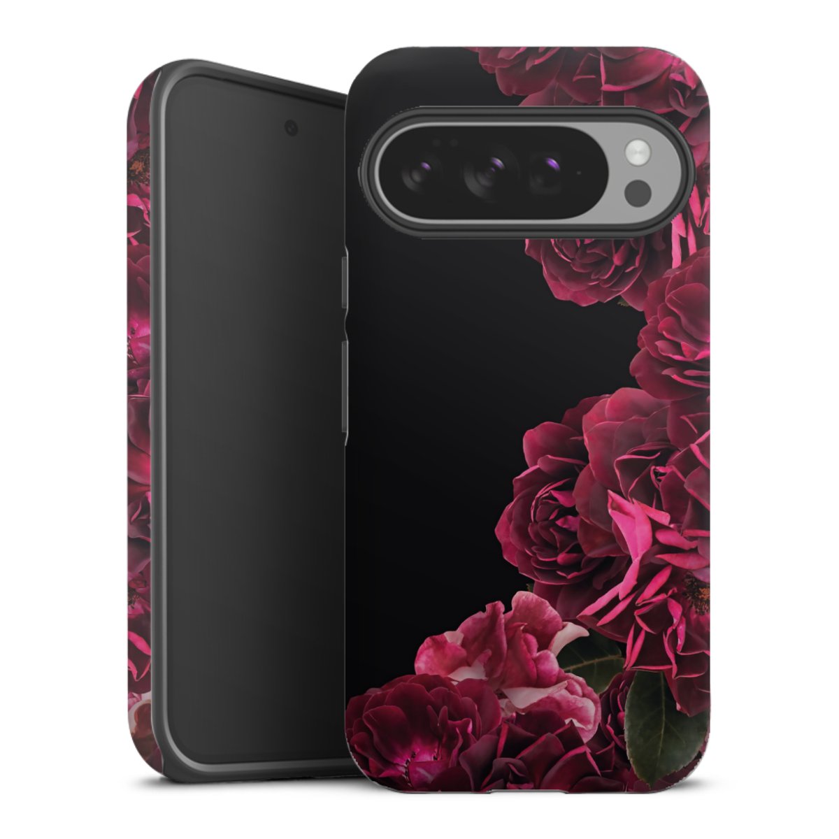 Rose vintage su nero