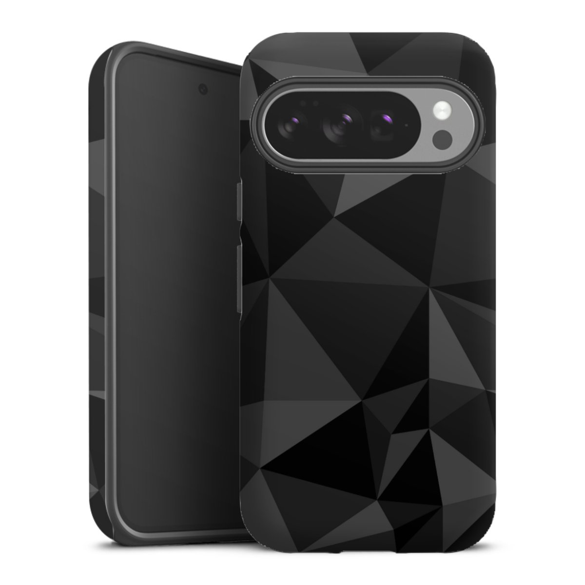 Veelhoekpatroon Zwart