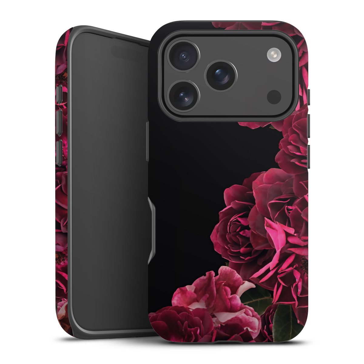 Rose vintage su nero