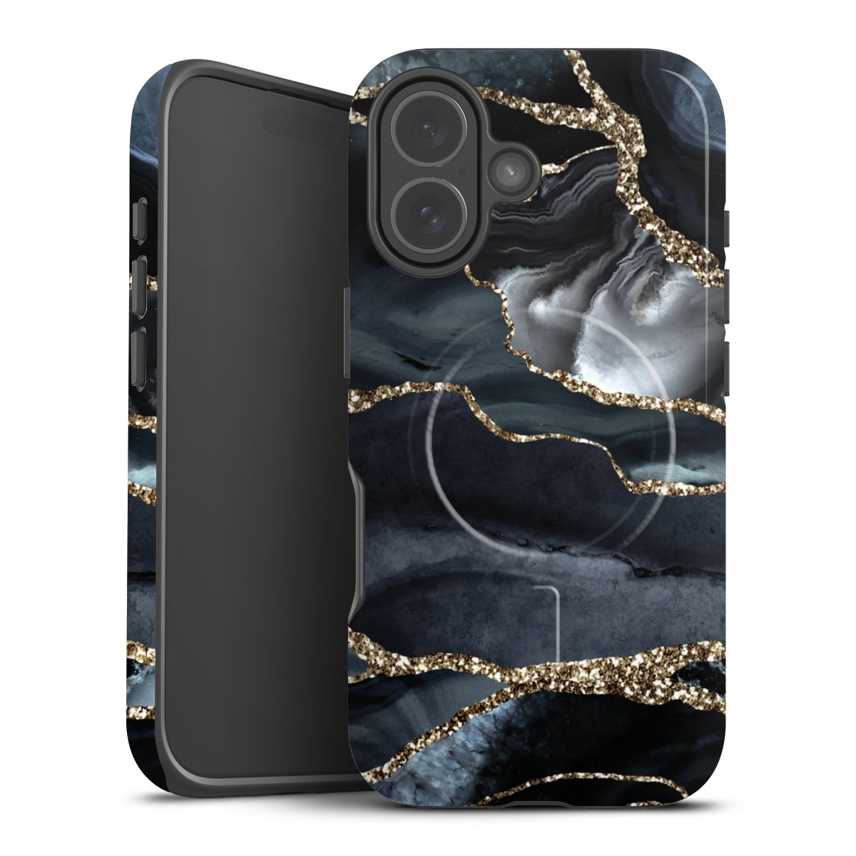 Or marbré foncé Aspect pailleté