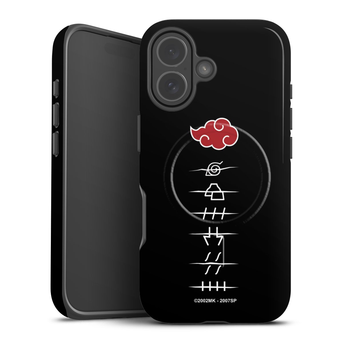 Symboles des membres de l'Akatsuki noirs