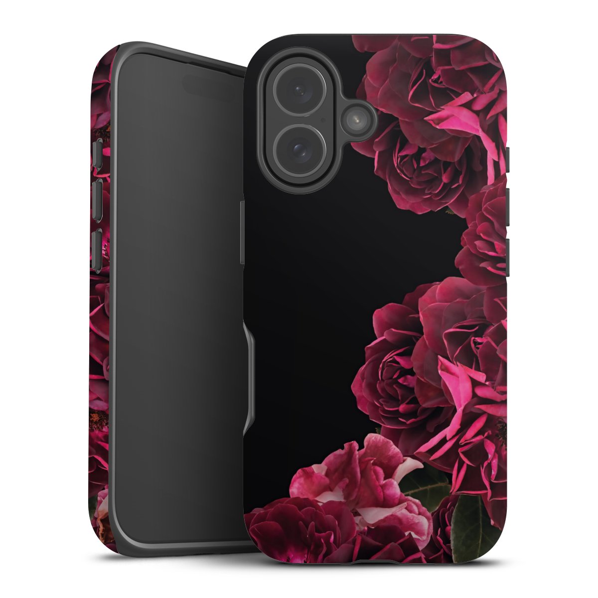 Rose vintage su nero