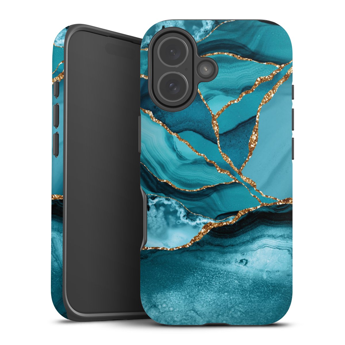 Eisblaue Marmor Landschaft