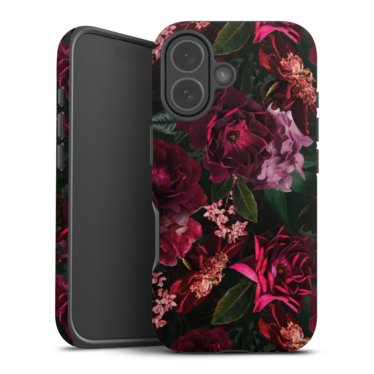 Fiori rosso scuro e rosa