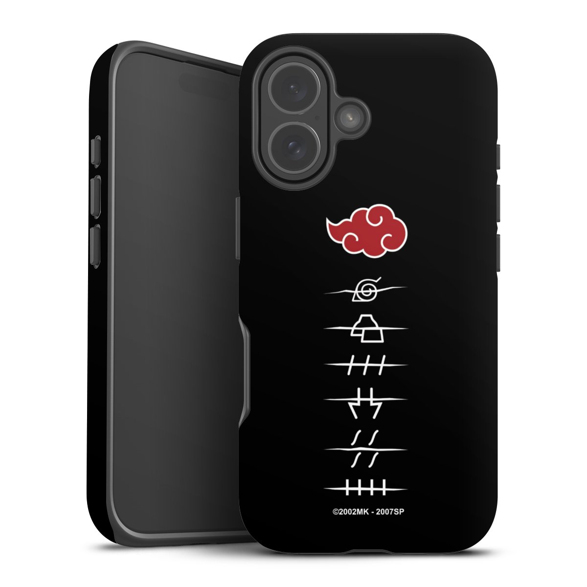 Symboles des membres de l'Akatsuki noirs